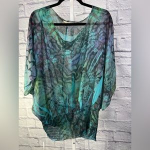 Print Blouse - 2X